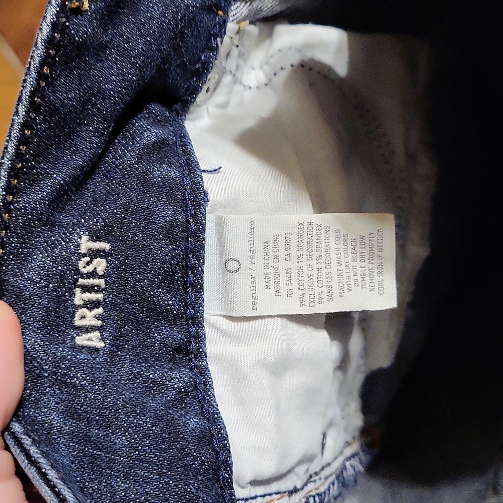 American Eagle cropped jeans size 0 - Picture 3 of 4